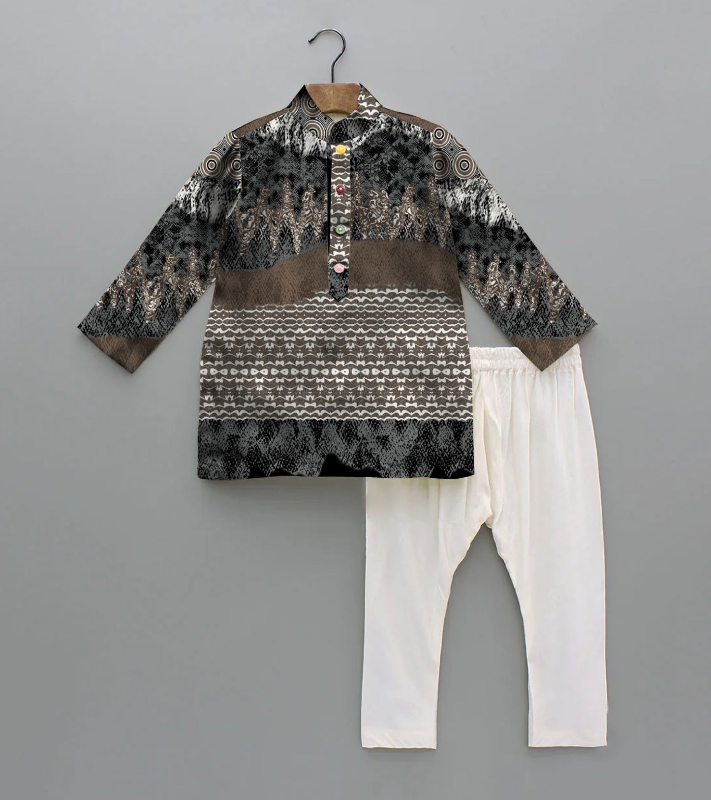 Monarchy Printed Pure Cotton Kurta And Pyjama