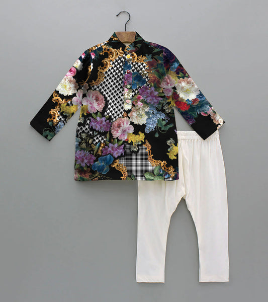 Monserrate Printed Pure Cotton Kurta And Pyjama