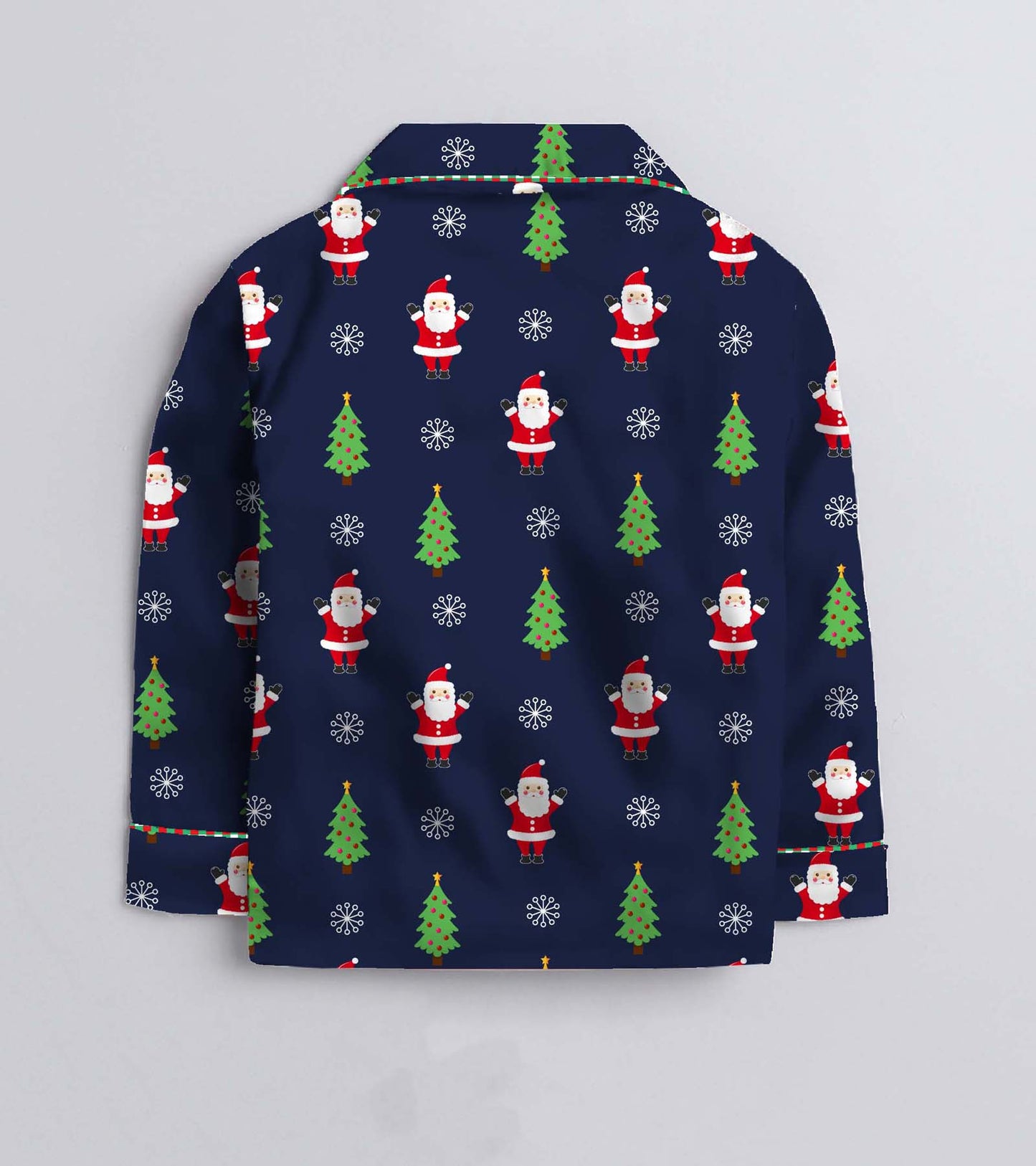 Nevy Santa Pure Cotton Christmas Printed Nightsuit Set