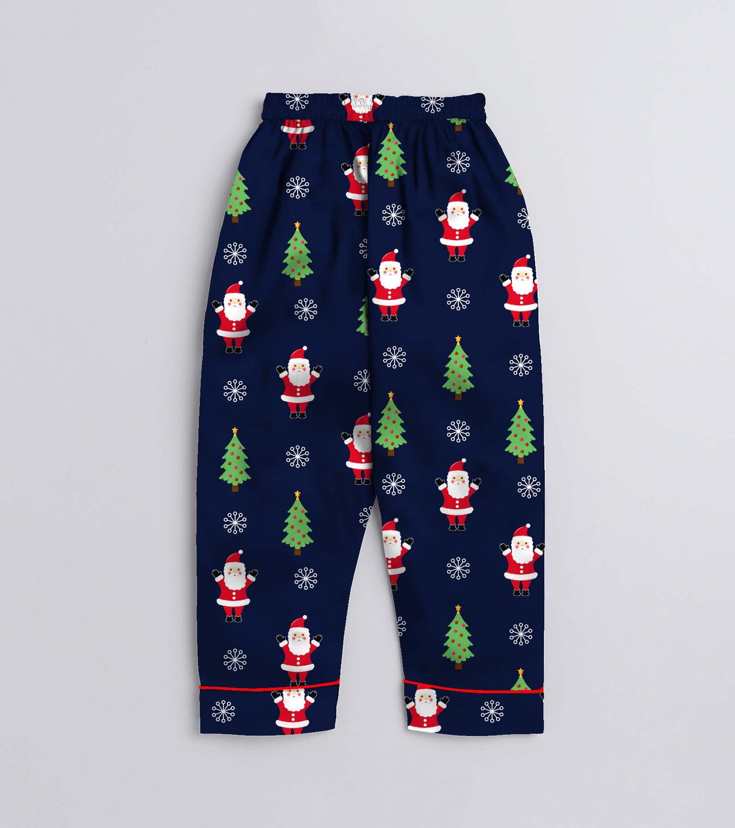 Nevy Santa Pure Cotton Christmas Printed Nightsuit Set