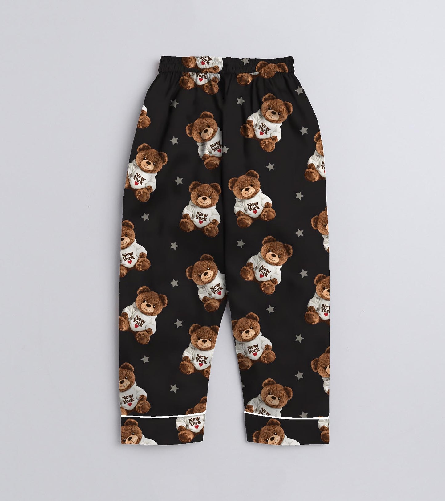 New York Teddy Bear Pure Cotton Printed Nightsuit Set