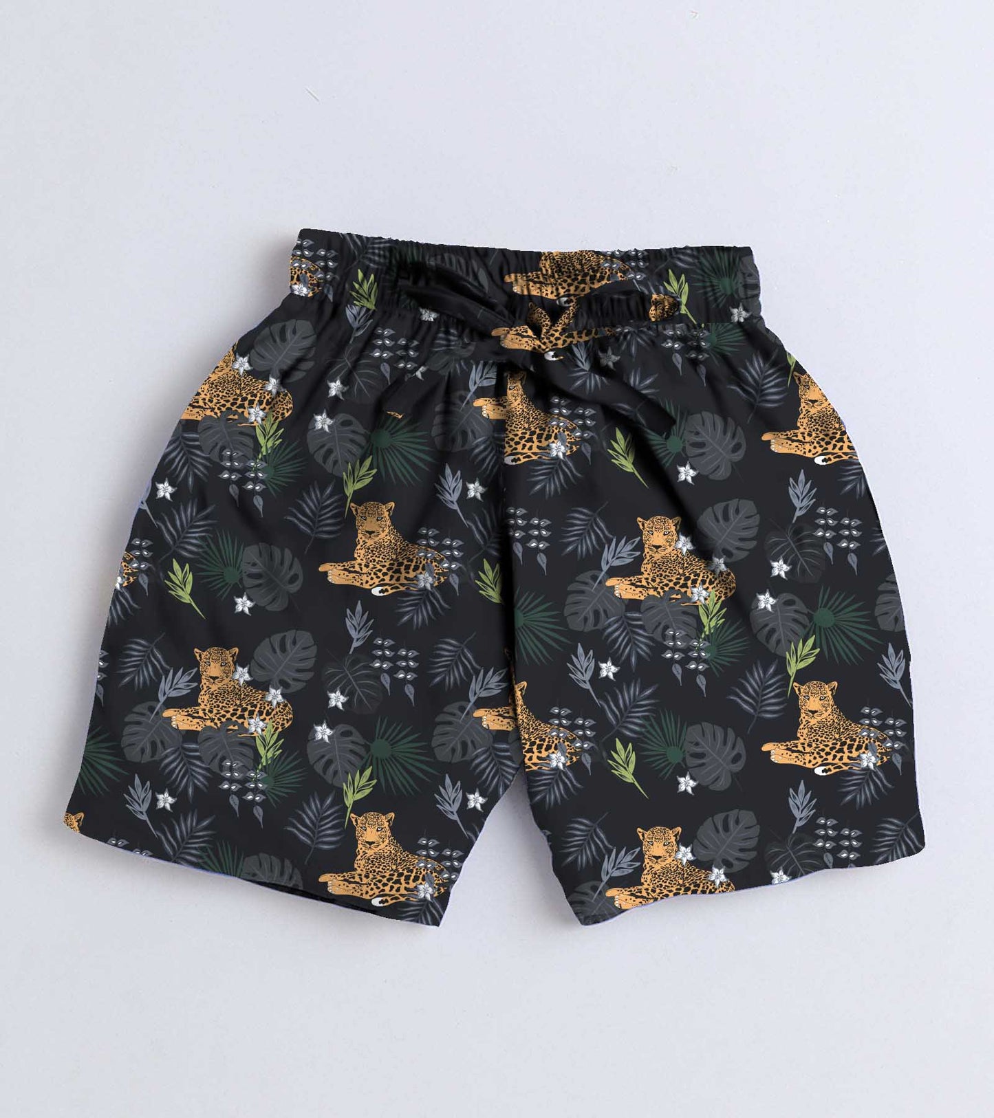 Night Leopard Printed Boys Co ord Set