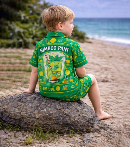 Nimboo Pani Summer Vibes Pure Cotton Co-ord Set For Boys