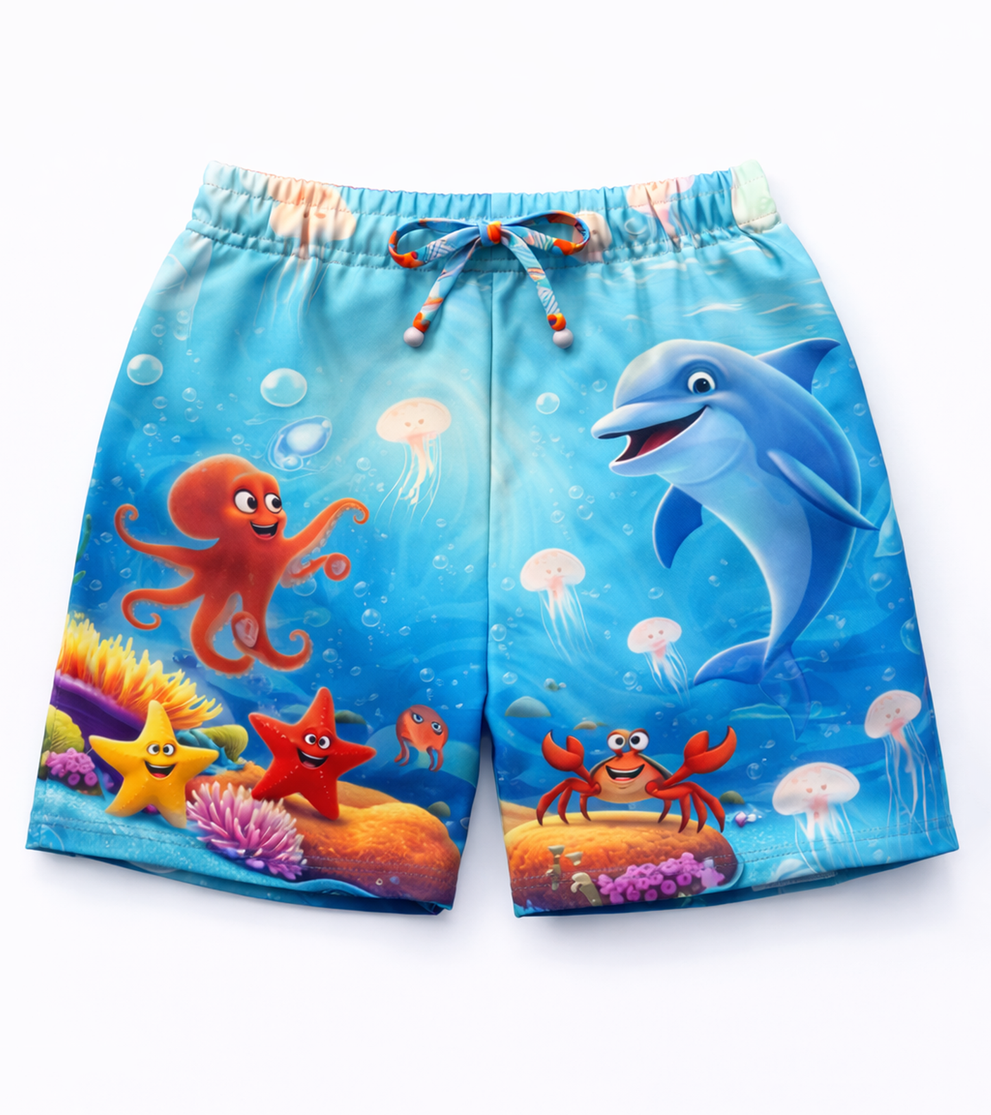 Ocean Adventure Dolphin Printed kids Co ord Set