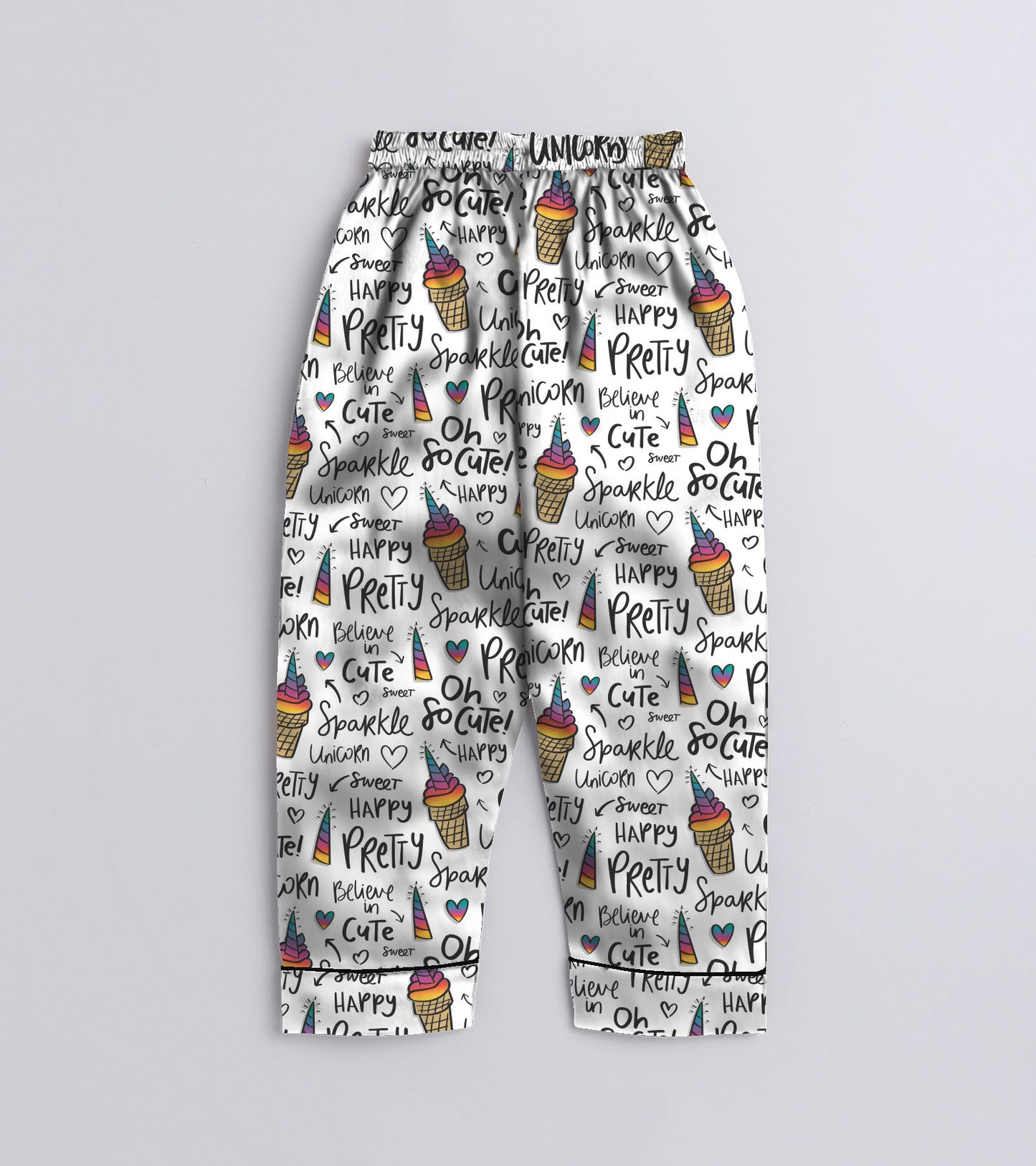 Oh So Cute Printed Girls Pure Cotton Nightsuit Set
