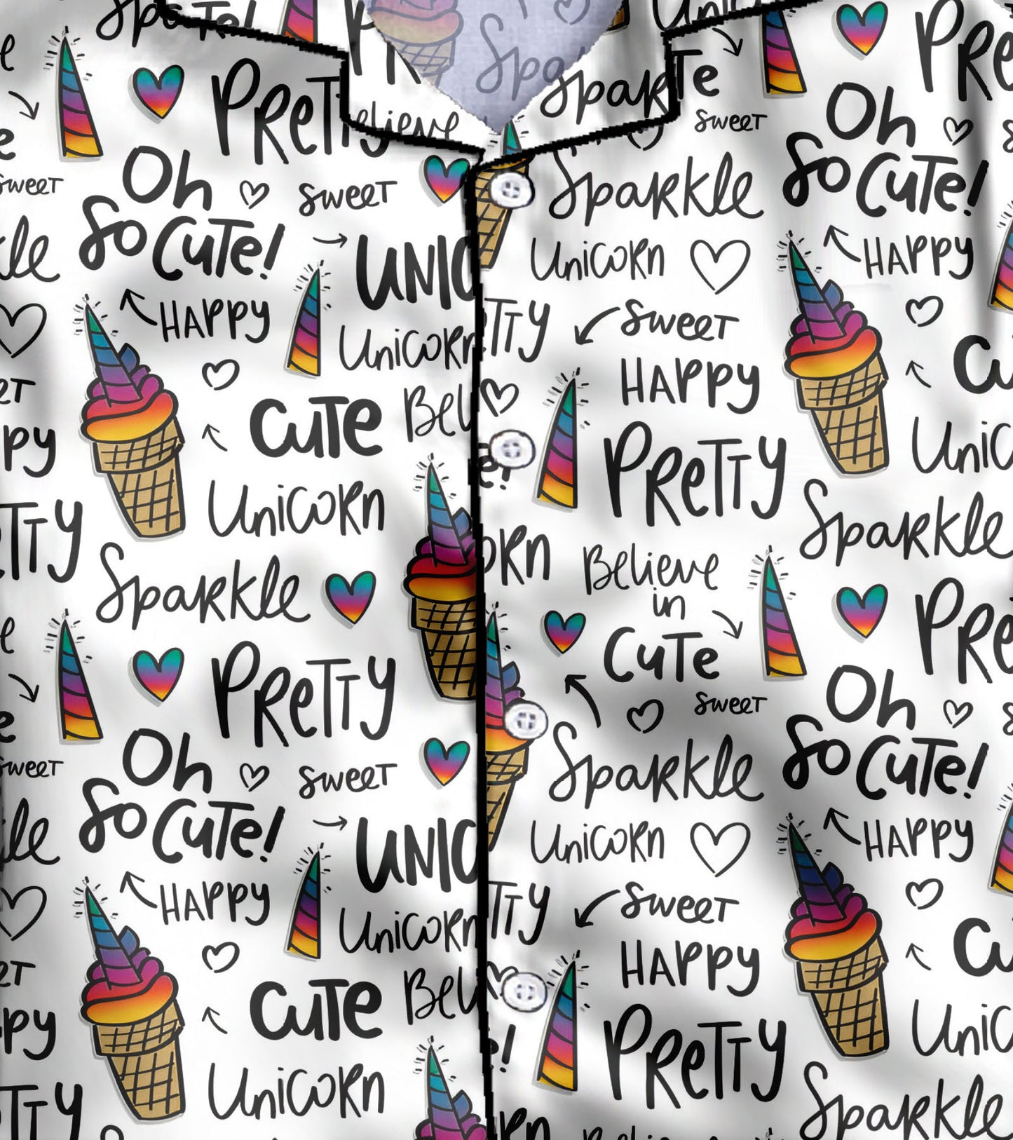 Oh So Cute Printed Girls Pure Cotton Nightsuit Set