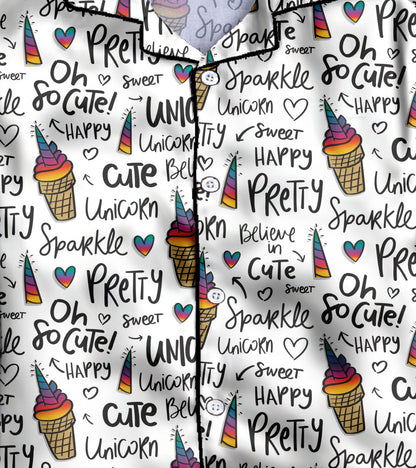 Oh So Cute Printed Girls Pure Cotton Nightsuit Set