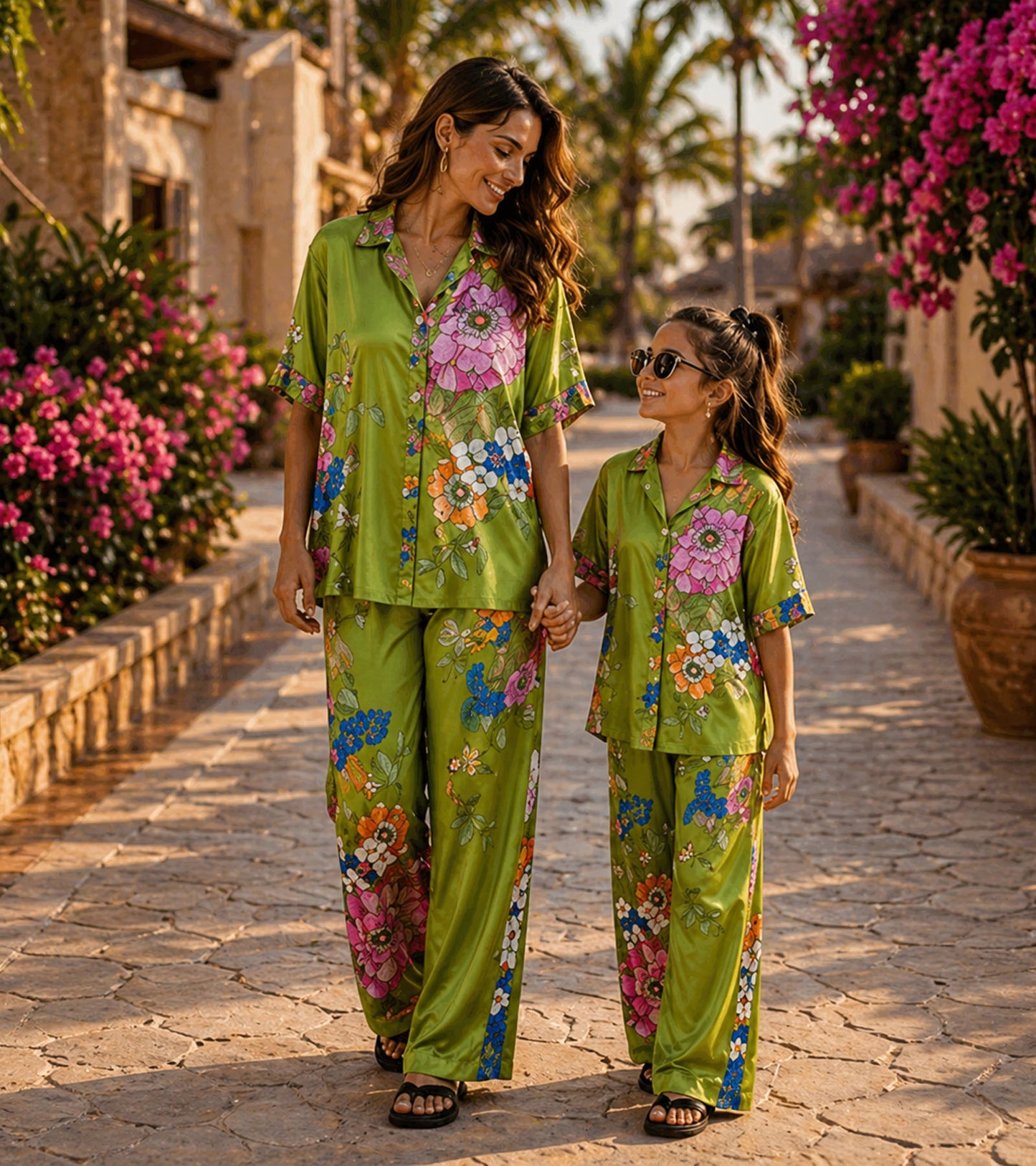 Olive Bloom Luxe Mom & Me Matching Lounge Set