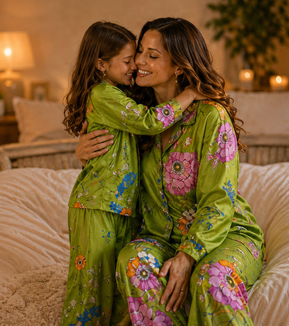 Olive Bloom Luxe Mom & Me Matching Lounge Set