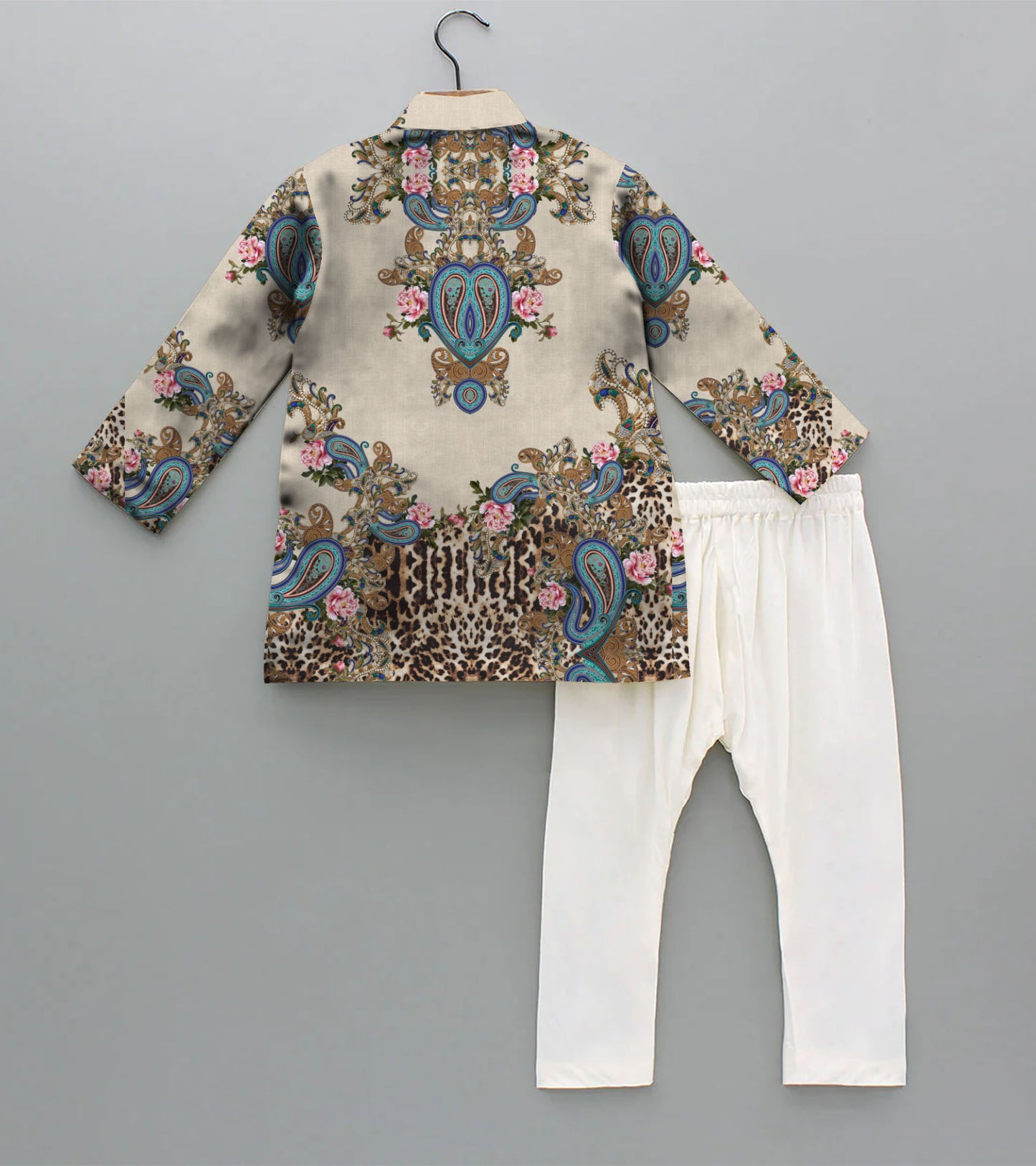 Paisly Printed Pure Cotton Kurta And Pyjama