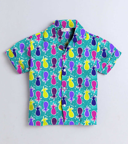 Pineapple Printed Boys Co ord Set