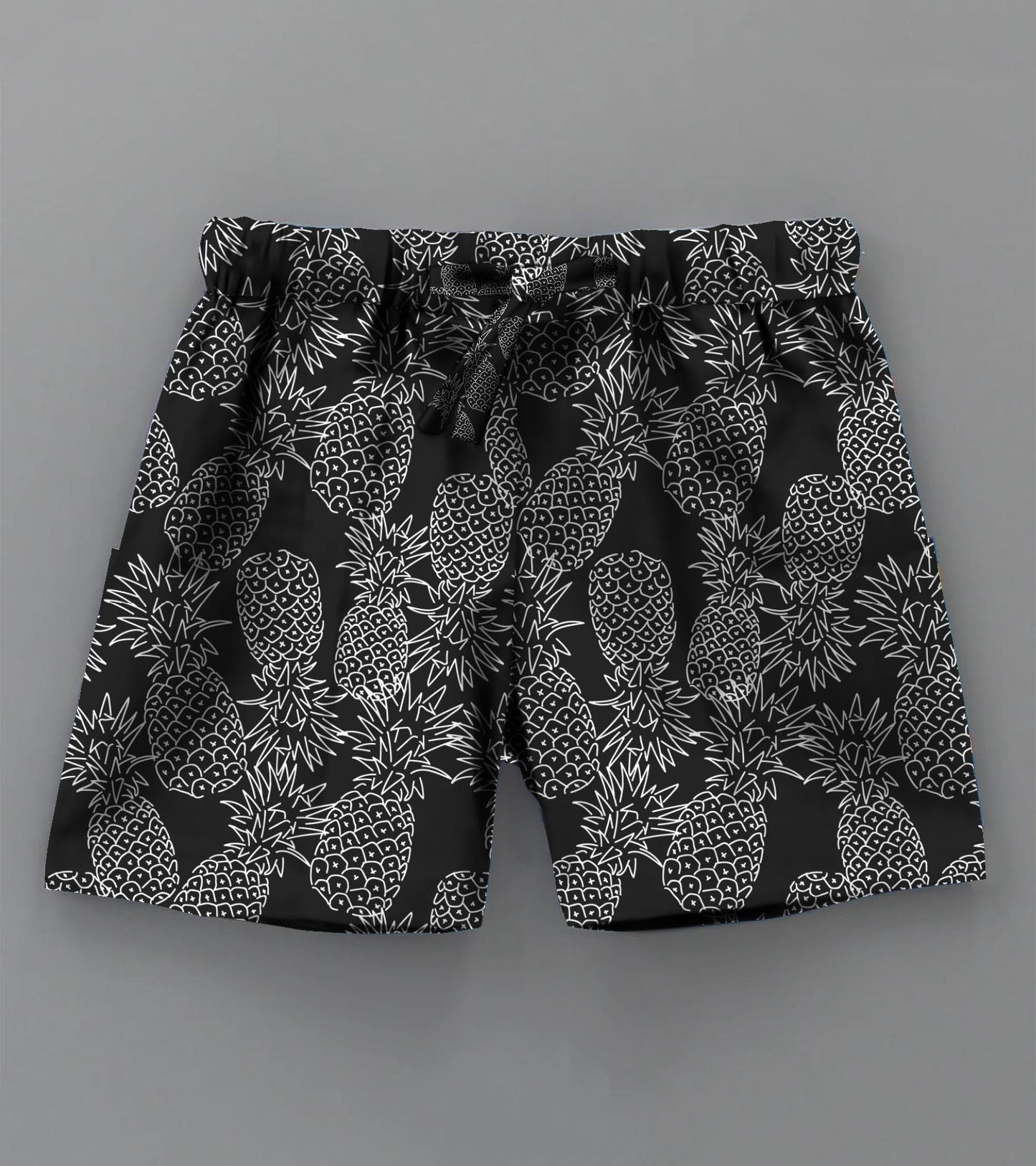 Pineapple Black Ground Printed Boys Co ord Set