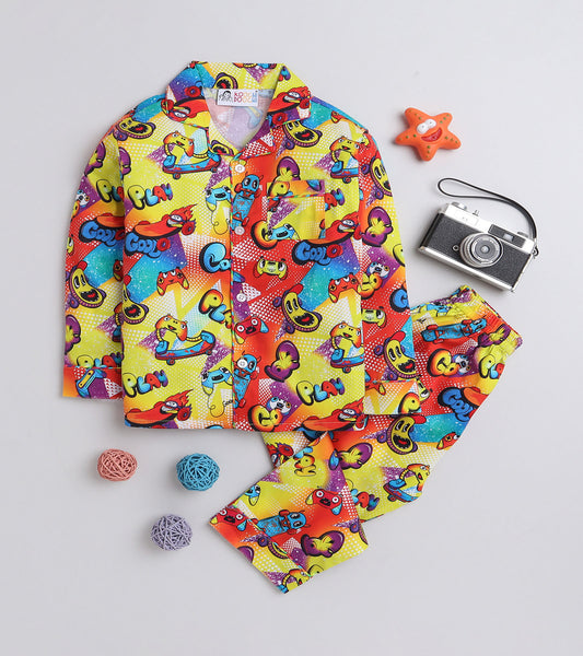 Play Cool Printed Nightsuit Set