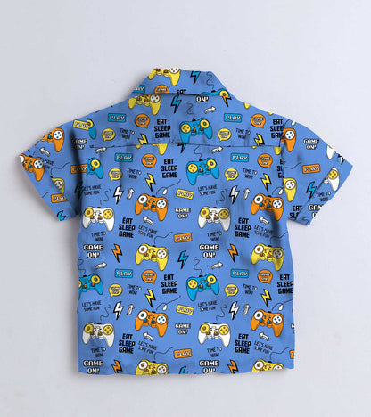 Play Game Printed Boys Co ord Set