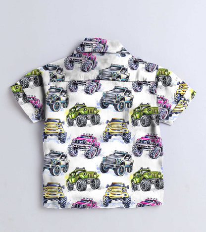 Roar Truck Printed Boys Co ord Set