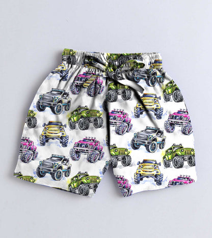 Roar Truck Printed Boys Co ord Set