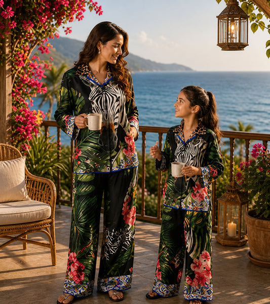 Safari Luxe Mom & Me Matching Lounge Set