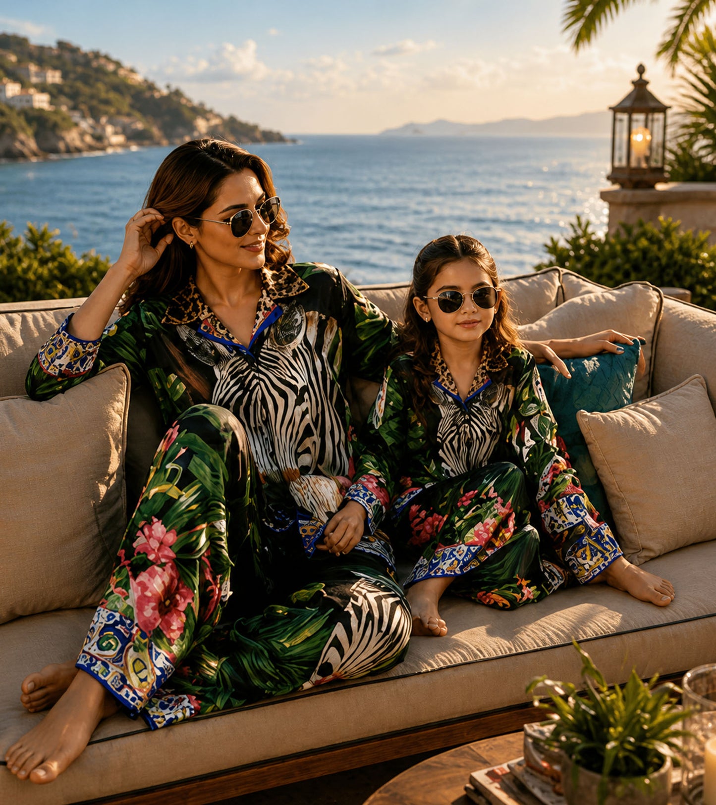 Safari Luxe Mom & Me Matching Lounge Set