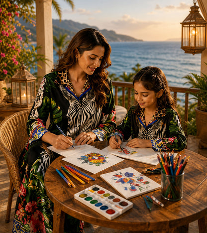 Safari Luxe Mom & Me Matching Lounge Set