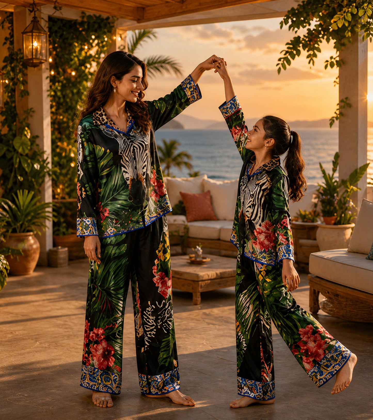 Safari Luxe Mom & Me Matching Lounge Set