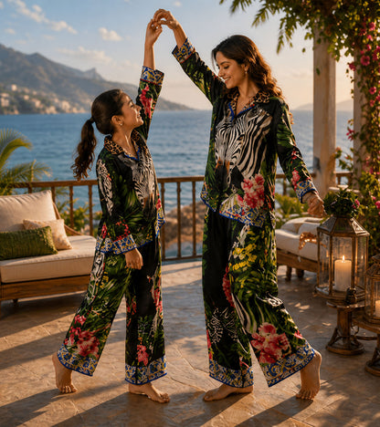 Safari Luxe Mom & Me Matching Lounge Set