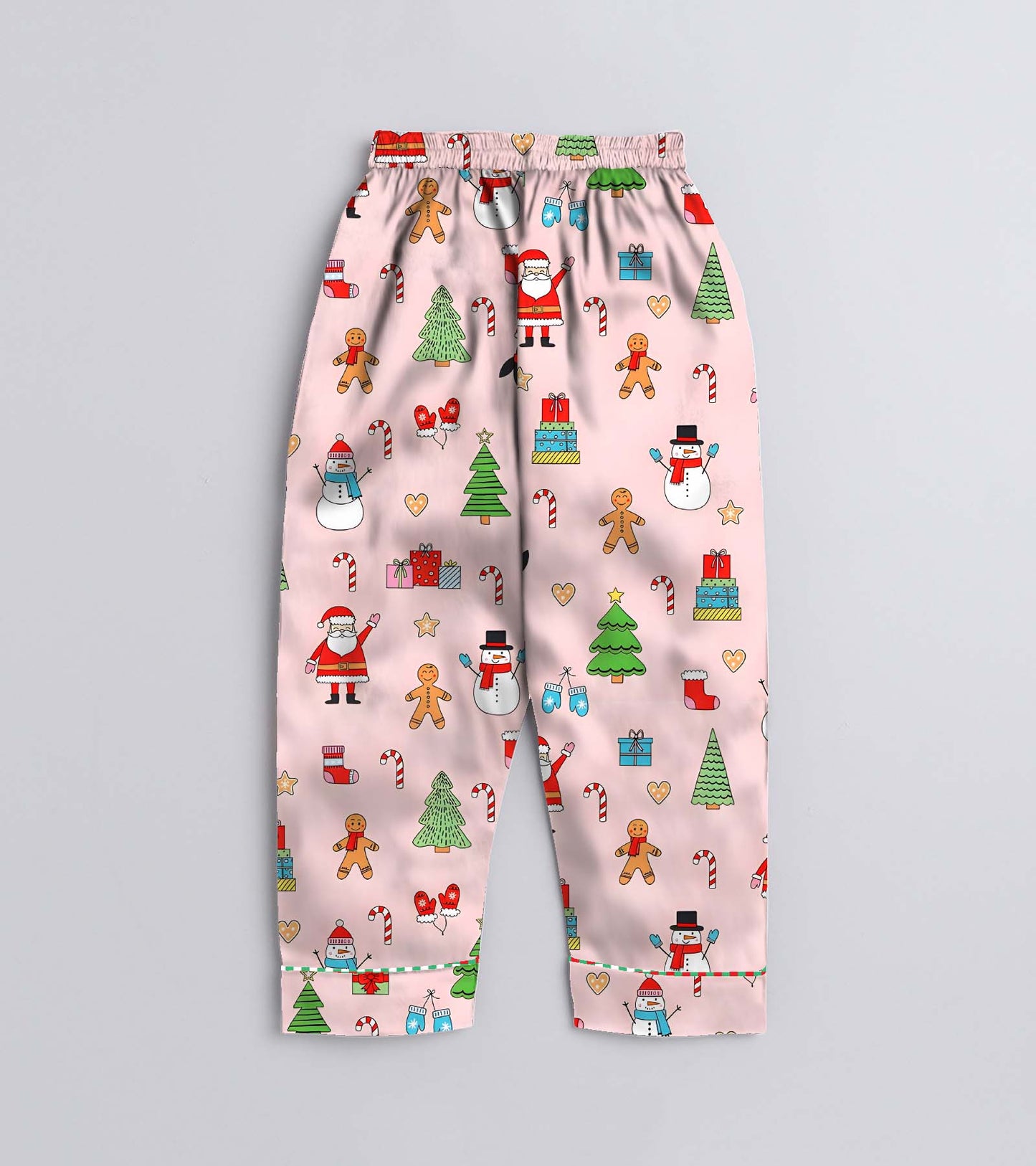 Santa is Commig  Pure Cotton Christmas Printed Nightsuit Set