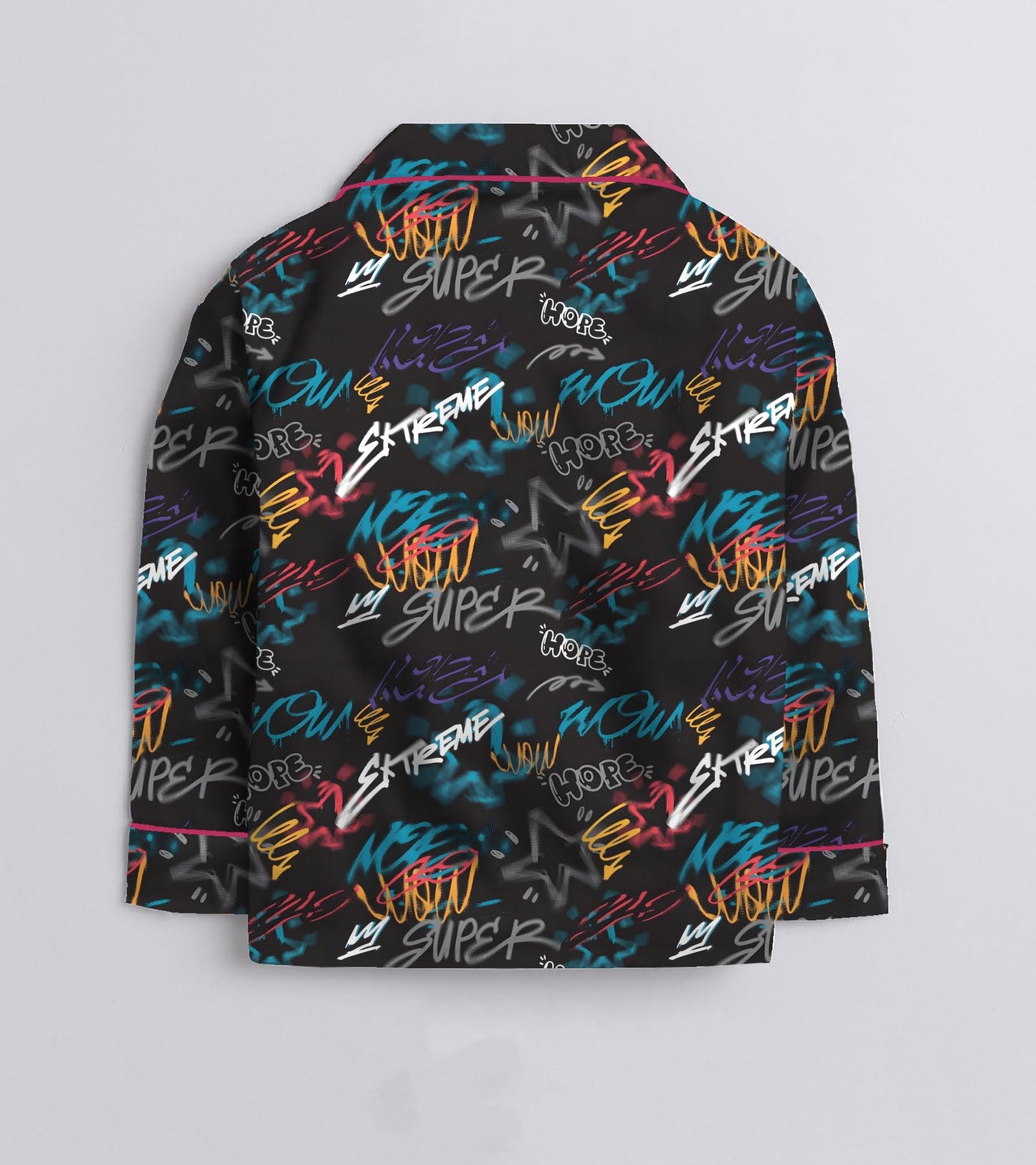 Spray Writting Printed Nightsuit Set