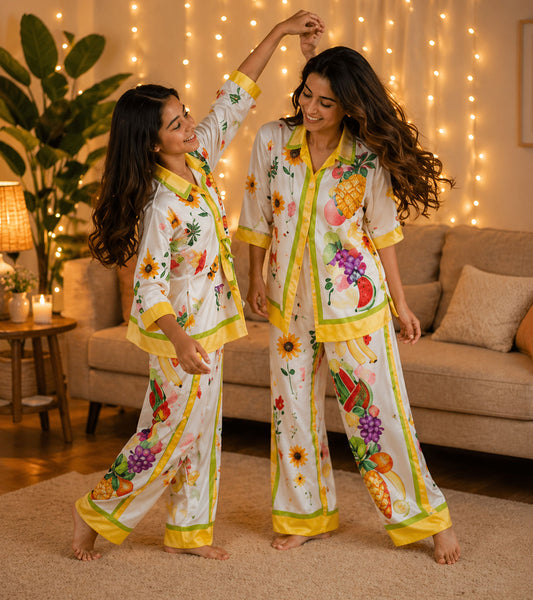 Sunny Orchard Luxe Mom & Me Matching Lounge Set