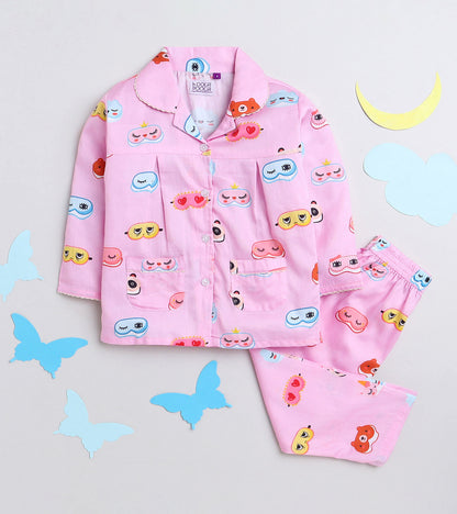 Sweet Dream Printed Girls Night Suit Set