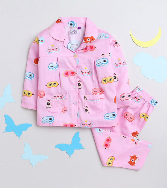 Buy Sleepytots– Funkey Rabbits Night Dress for Girls, Night Suit for Kids  Girls, Cotton Girls Night Suit, Baby Night Suits for Girl
