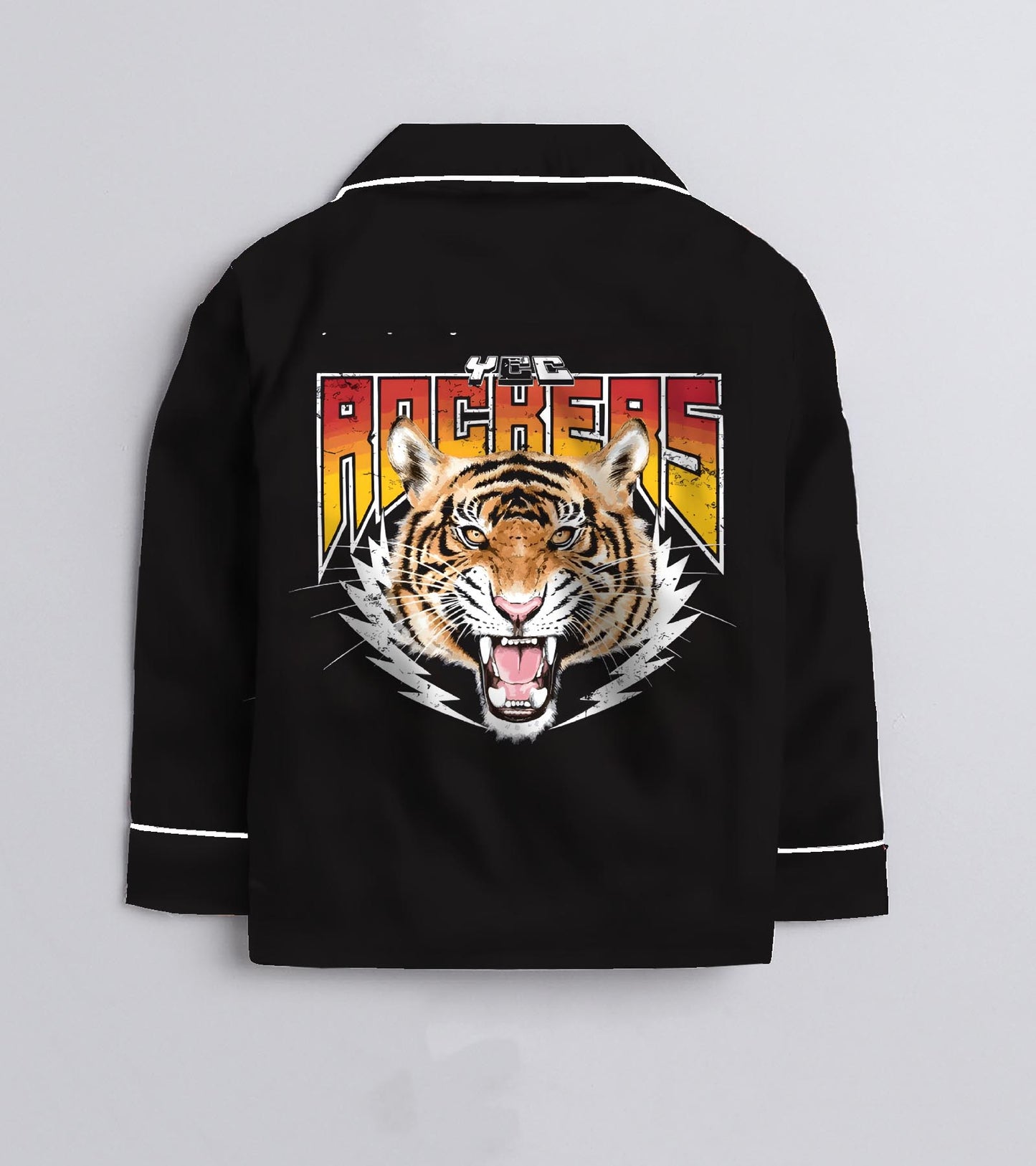 Tiger Face Pure Cotton Printed Nightsuit Set