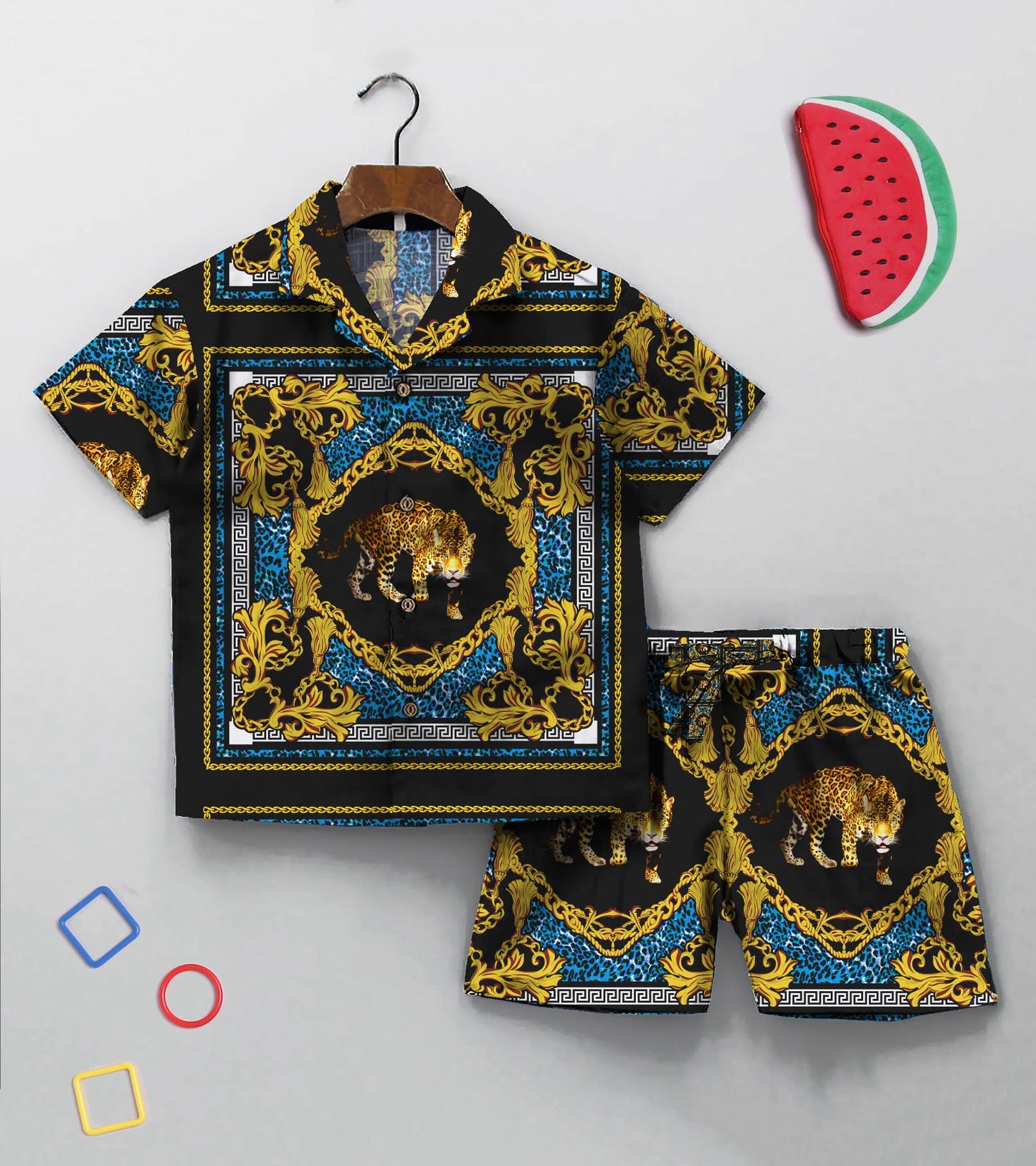 Tiger Placement Printed Boys Co ord Set