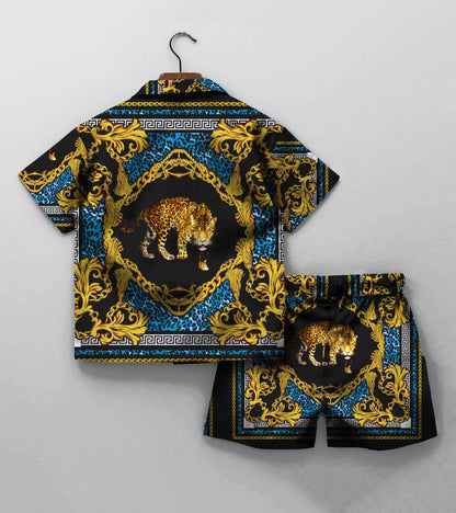 Tiger Placement Printed Boys Co ord Set