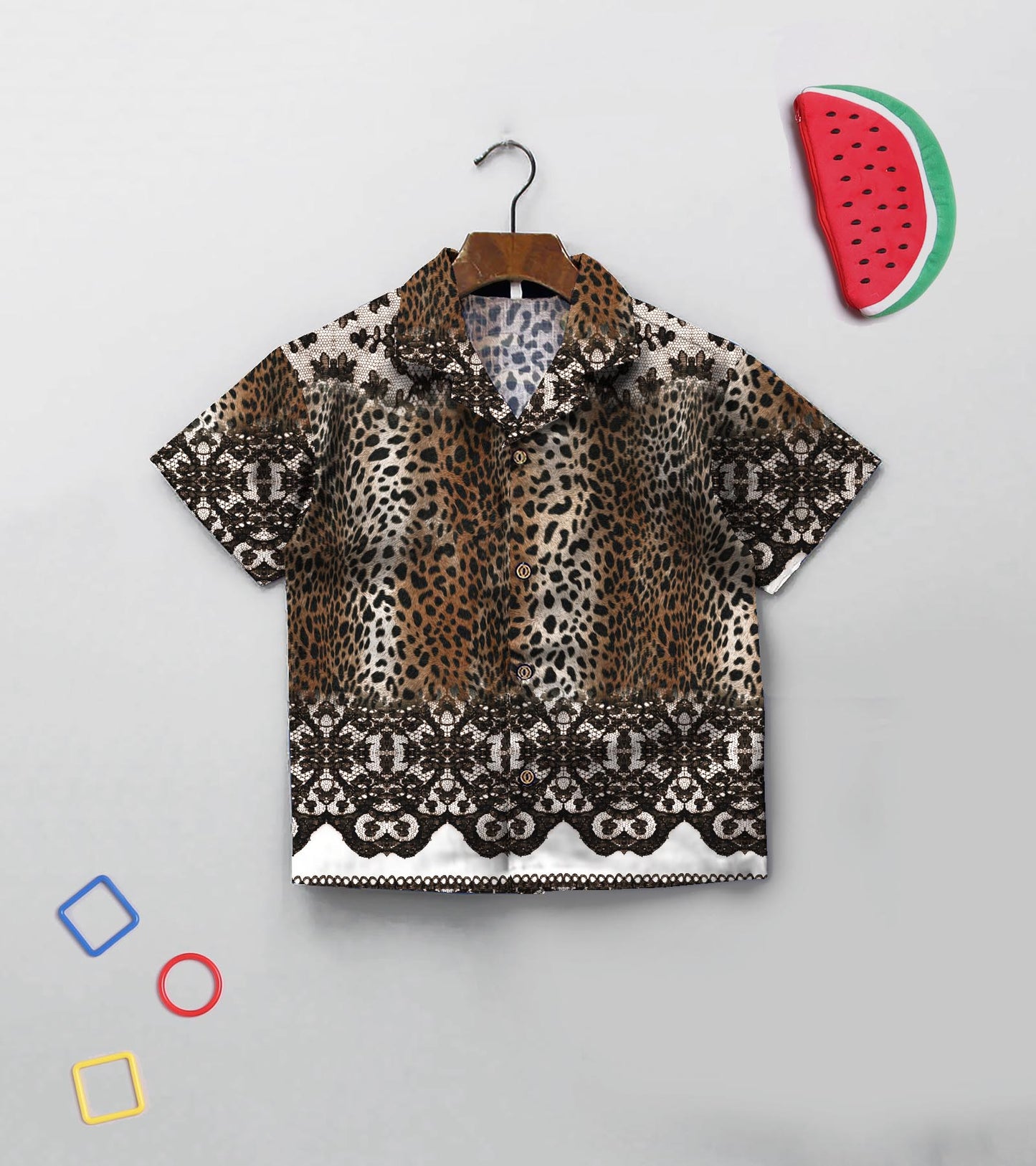 Tiger Skin Printed Boys Co ord Set