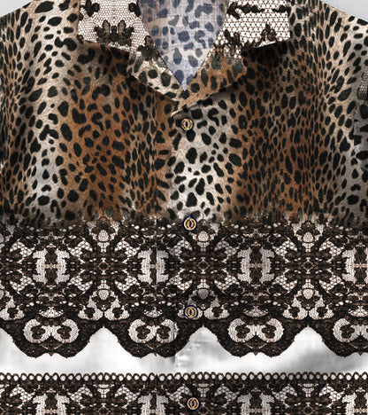 Tiger Skin Printed Boys Co ord Set