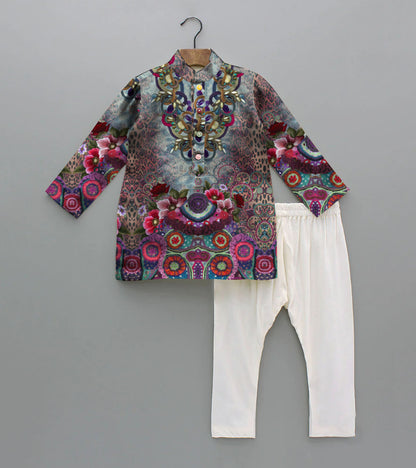 TopKapi Printed Pure Cotton Kurta And Pyjama