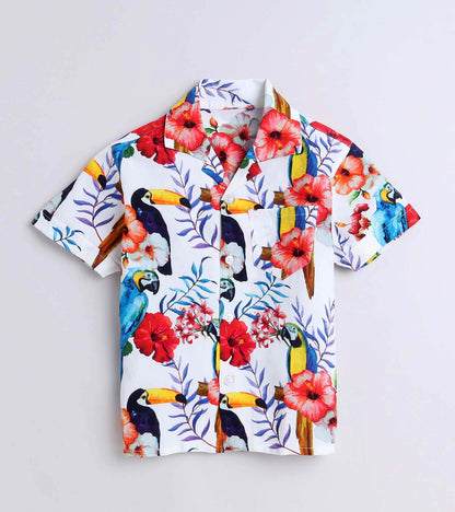 Toucan Bird Printed Boys Co ord Set