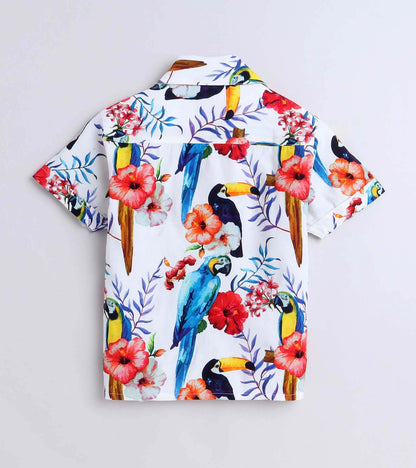 Toucan Bird Printed Boys Co ord Set