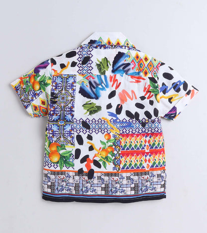 Tropical Printed Boys Co ord Set