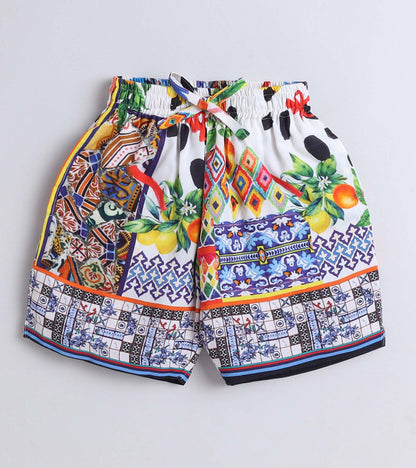 Tropical Printed Boys Co ord Set