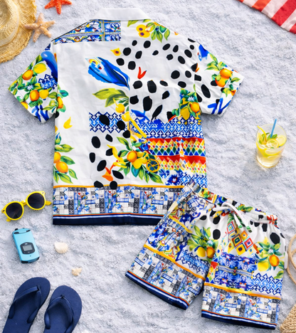 Tropical Printed Boys Co ord Set