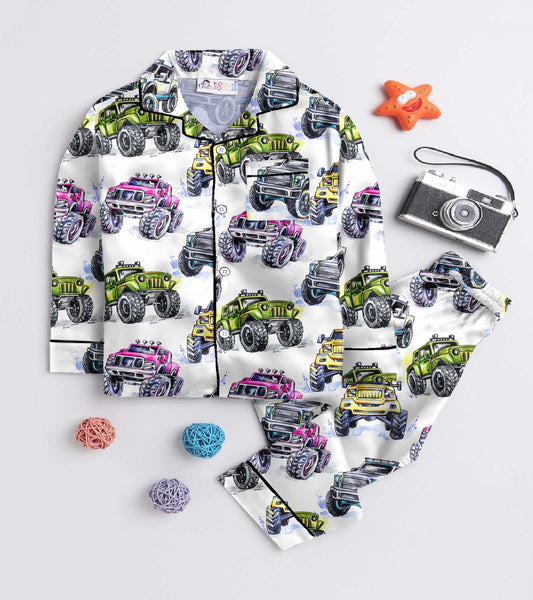 Truck Printed Nightsuit Set