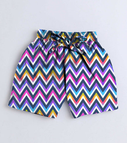 Wave Printed Boys Co ord Set