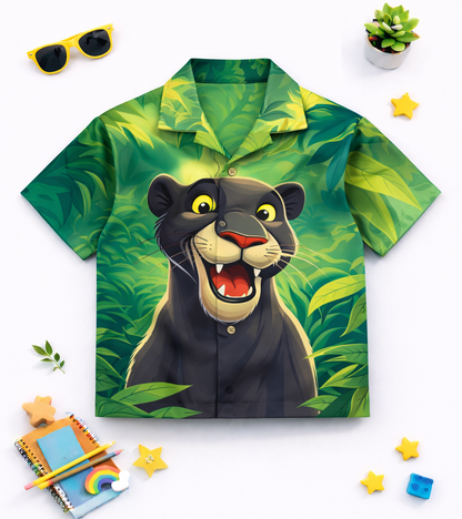 Wild Jungle Panther Printed kids Co ord Set