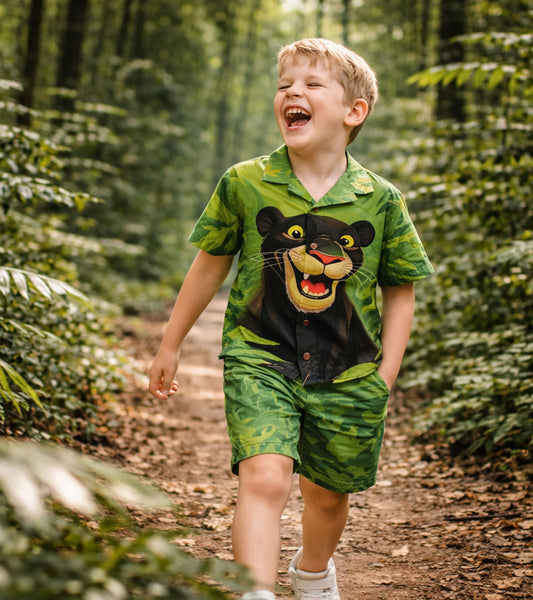 Wild Panther Adventure Co-ord Set for Boys