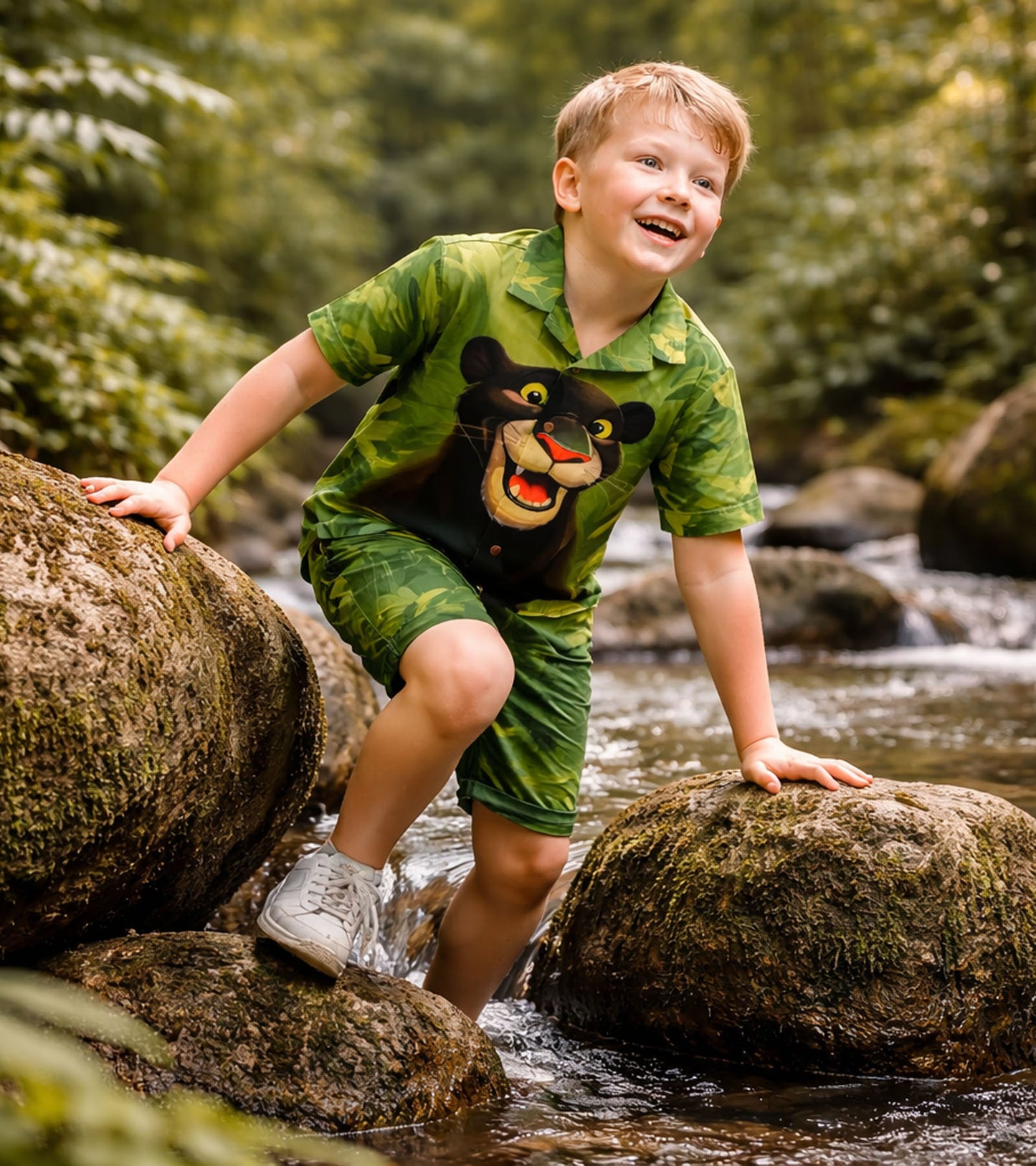 Wild Panther Adventure Co-ord Set for Boys