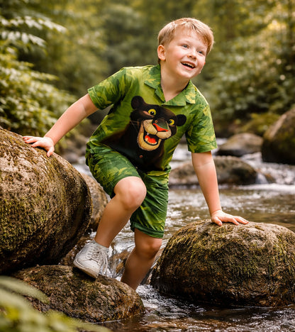 Wild Panther Adventure Co-ord Set for Boys