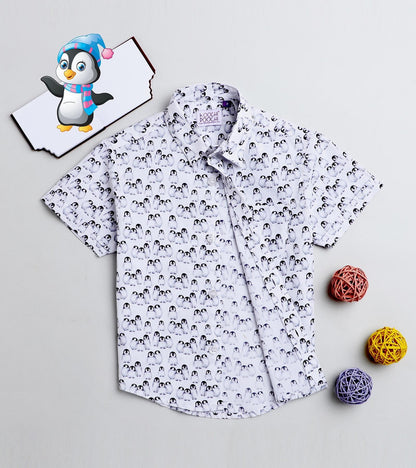 Penguin Printed Half Sleeve Shirt