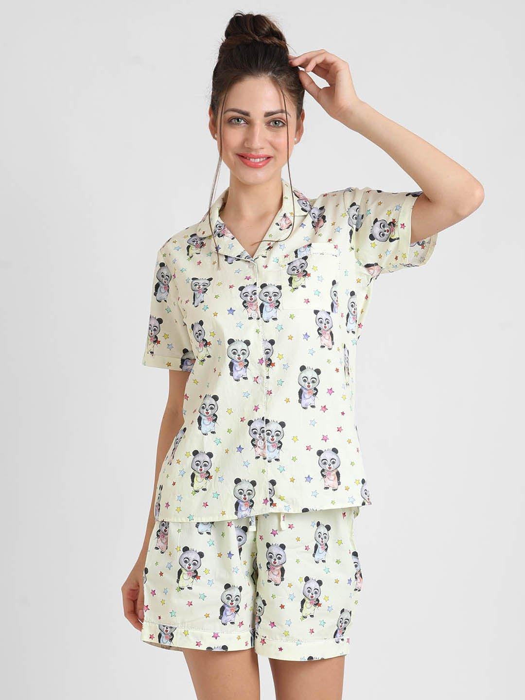 Dainty Printed Nightsuit Set for Women