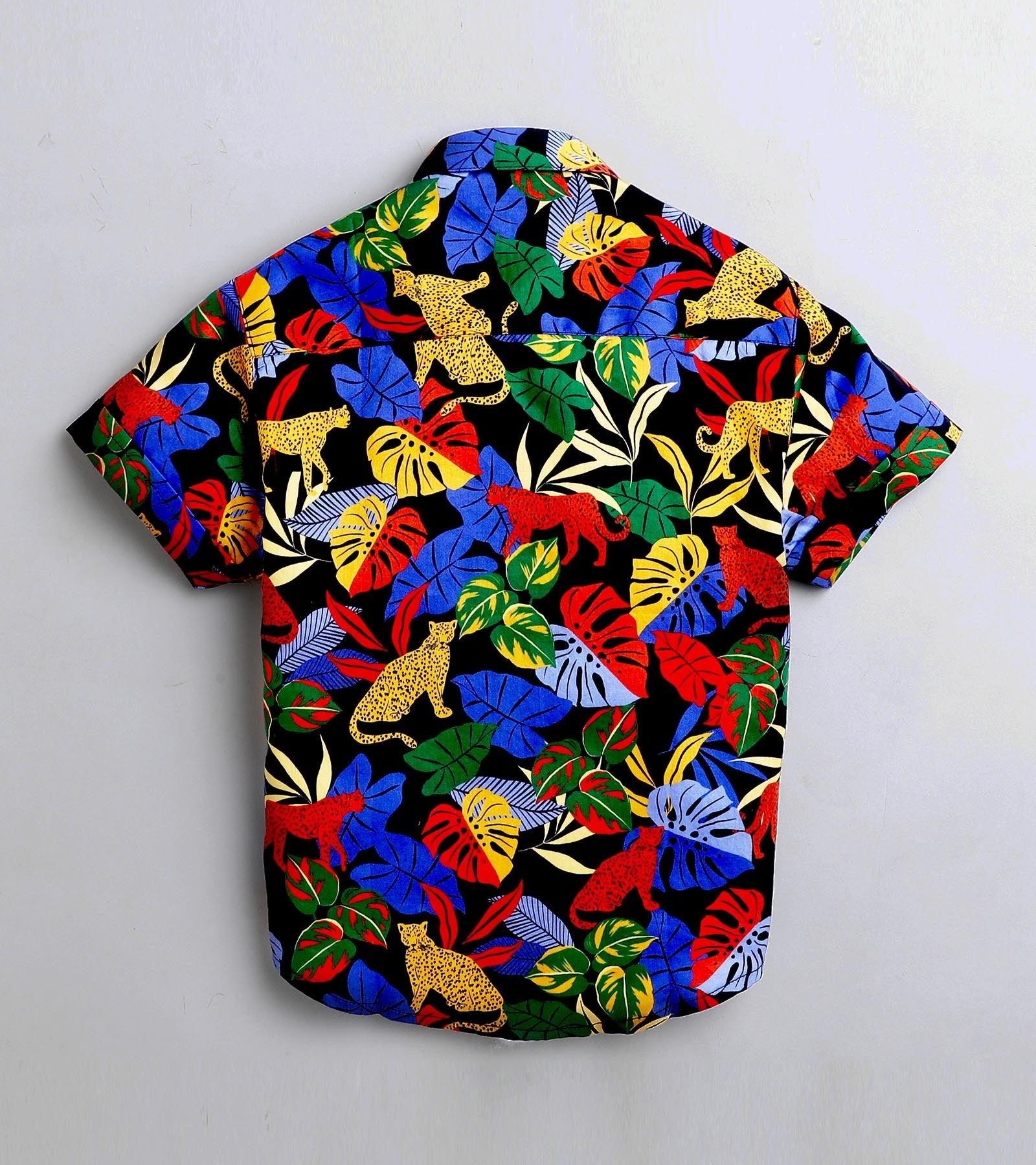 Jungle Printed Half Sleeve Shirt